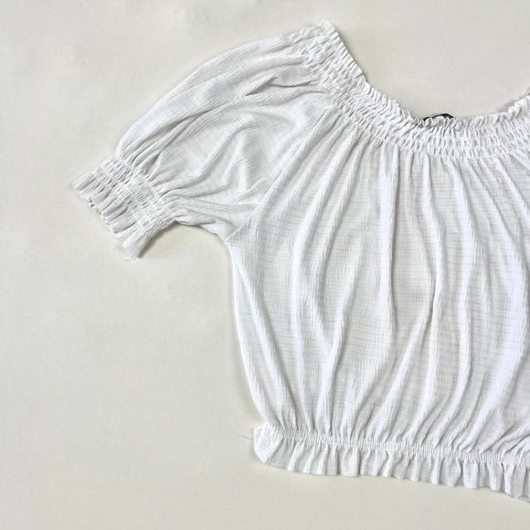 Ethereal Zara Peasant Top Off Shoulder Cottegecore Dainty Angelic Fairy Size S - Picture 11 of 12